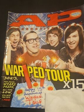 Warped Tour Alternative Press 15 Years Issue #253 August 2009